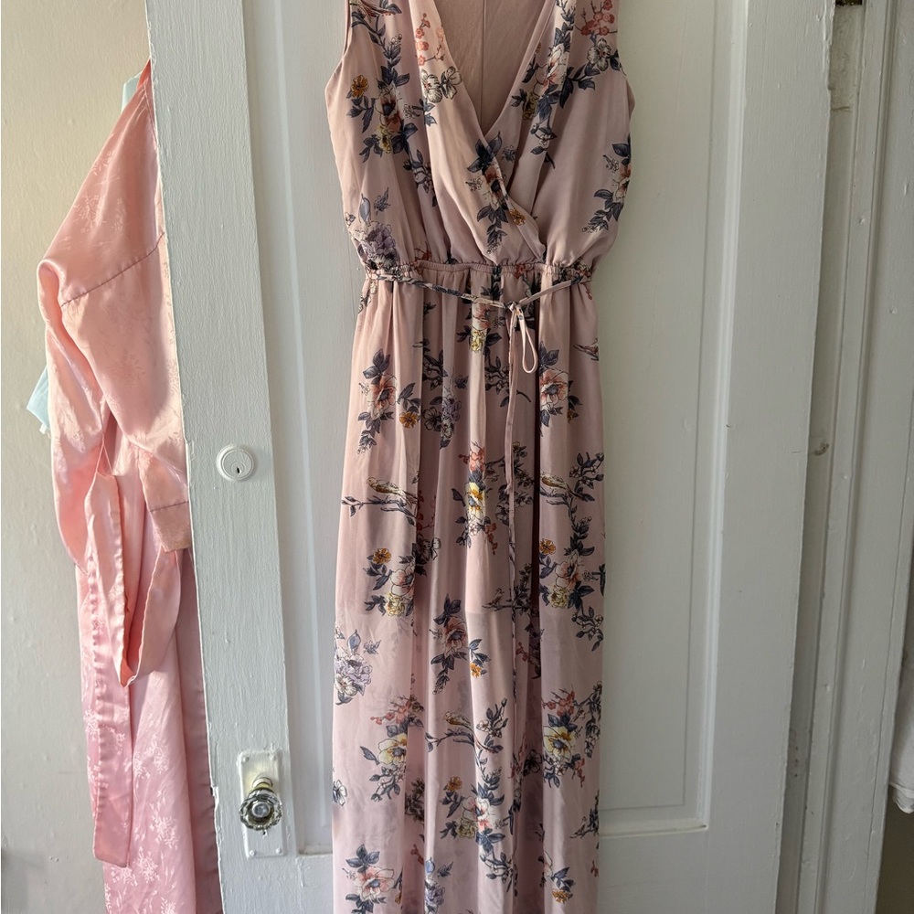 Floral Lavender Maxi Dress